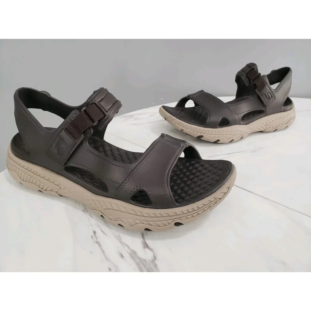 NEW NO BOX - Sandals SKECHERS‎ Foamies Creston Ultra Quarter Strap Brown SIZE 11